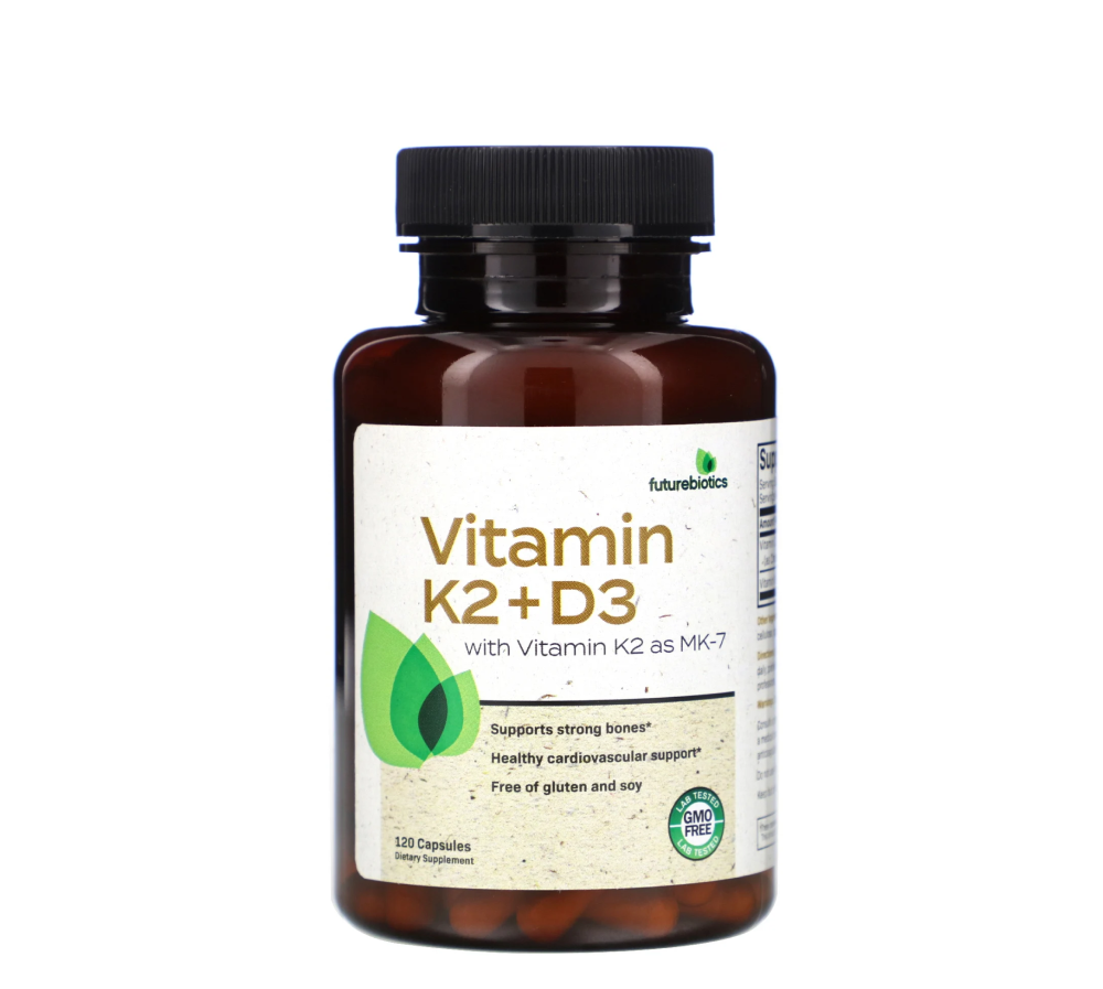 FutureBiotics, Vitamin K2 + D3 with Vitamin K2 as MK-7