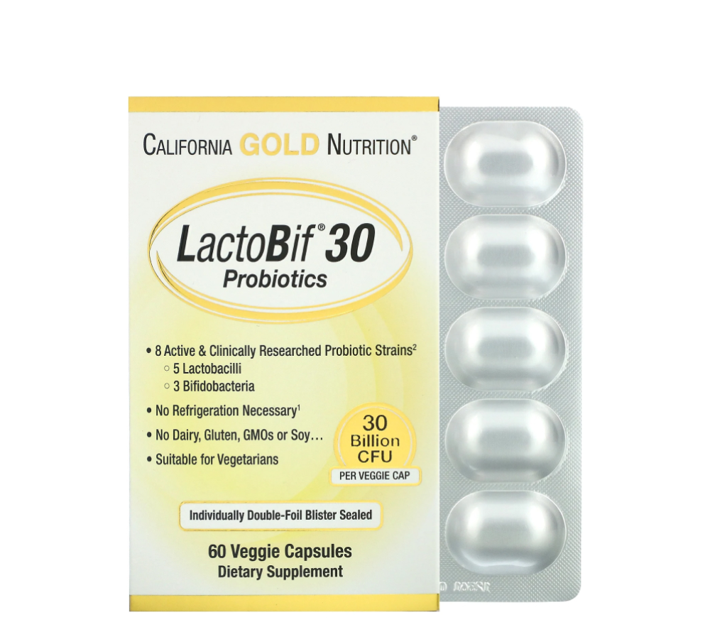 LactoBif Probiotics, 30 Billion CFU, 60 Capsules